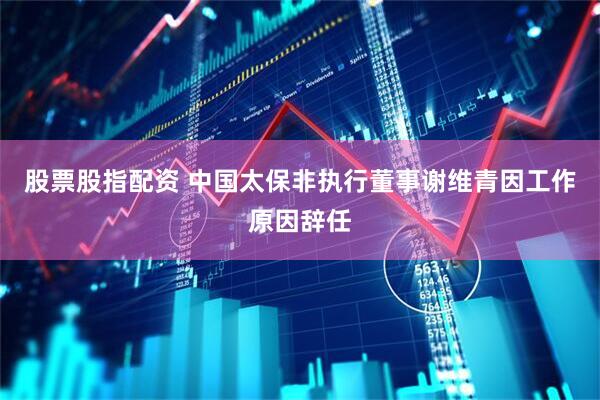 股票股指配资 中国太保非执行董事谢维青因工作原因辞任
