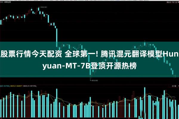 股票行情今天配资 全球第一! 腾讯混元翻译模型Hunyuan-MT-7B登顶开源热榜